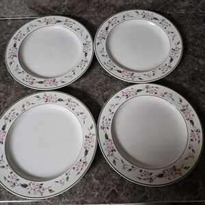 4 Piece Martha Stewart Everyday MSE 11 Inch Dinner Plates Hydrangea